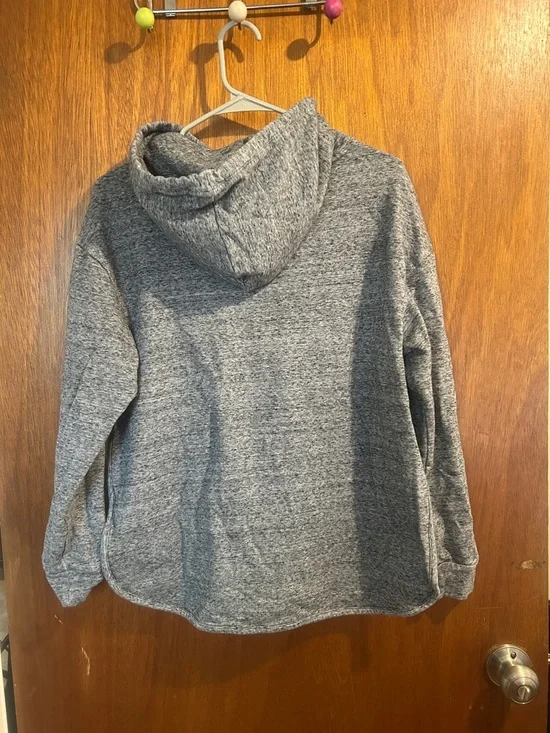 GAP Maternity Heather Gray Pullover Hoodie - Picture 2 of 2
